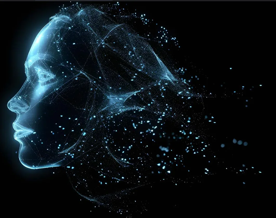 Cabeça holográfica IA – Vigil Capitdivo Coração Neural